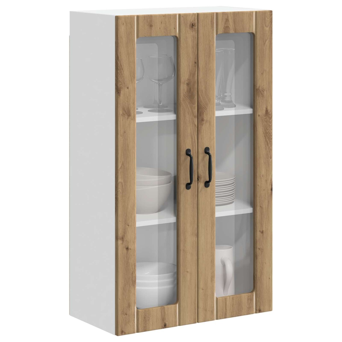 vidaXL Ραφιέρα τοίχου LUCCA Artisan Δρυς 60 x 31 x 100 εκ.