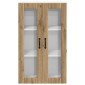 vidaXL Ραφιέρα τοίχου LUCCA Artisan Δρυς 60 x 31 x 100 εκ.