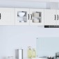 vidaXL Ραφιέρα τοίχου PORTO Λευκό 40 x 31 x 40 εκ. Επεξεργασμένο Ξύλο