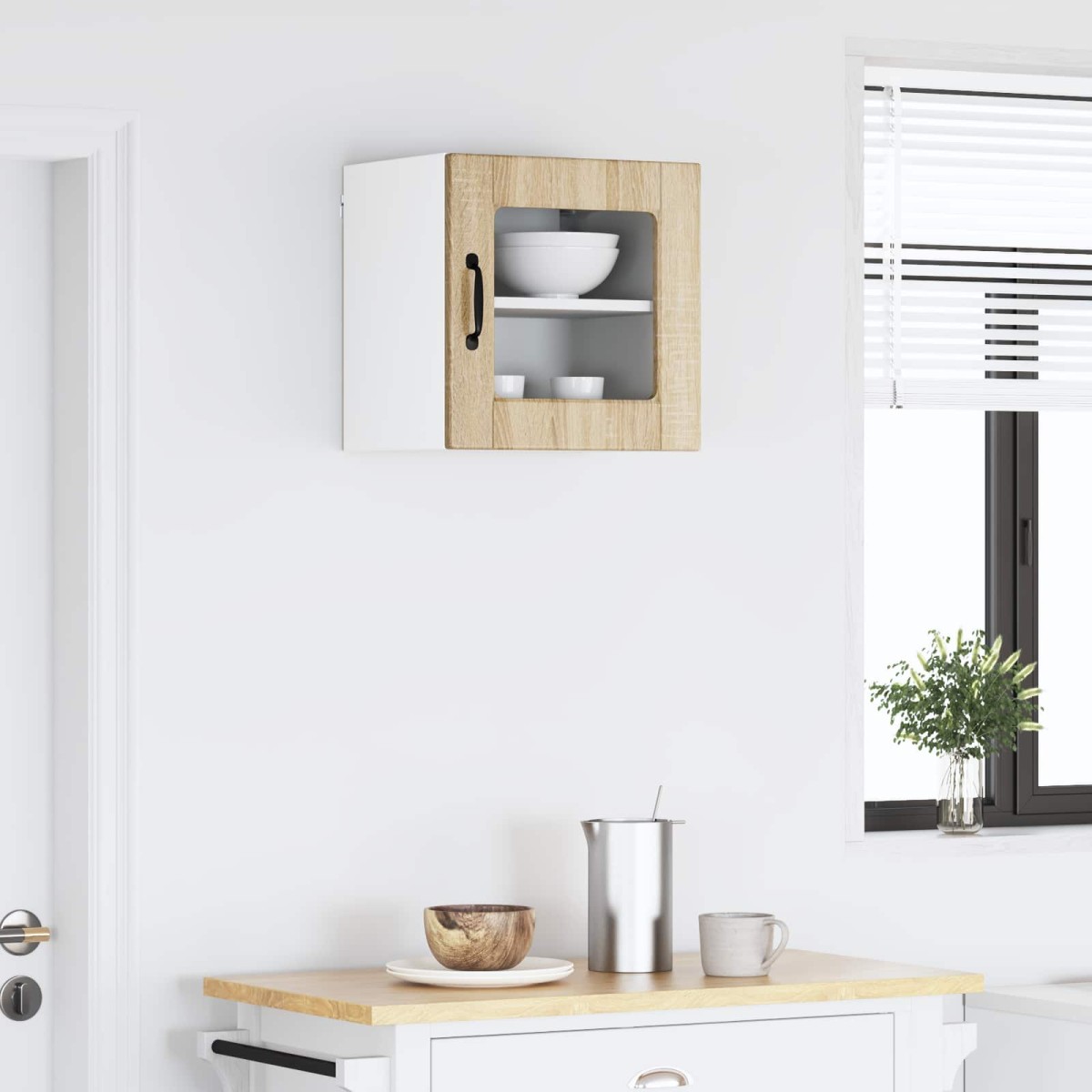 vidaXL Ραφιέρα τοίχου PORTO Δρύς Sonoma 40 x 31 x 40 εκ.