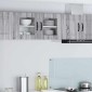 vidaXL Ραφιέρα τοίχου PORTO Γκρίζο Σονομα 40 x 31 x 40 εκ.
