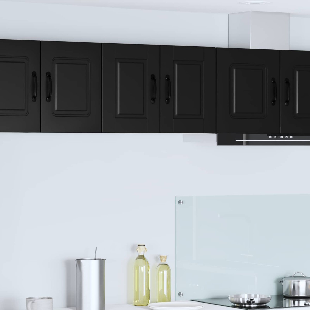 vidaXL Ντουλάπα Τοίχου PORTO Μαύρο 30 x 31 x 40 εκ. Επεξεργασμένο Ξύλο