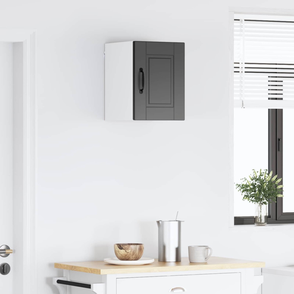vidaXL Ντουλάπα Τοίχου PORTO Μαύρο 30 x 31 x 40 εκ. Επεξεργασμένο Ξύλο