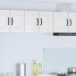 vidaXL Ντουλάπα Τοίχου PORTO Υψηλής γυαλάδας λευκό 30 x 31 x 40 εκ.