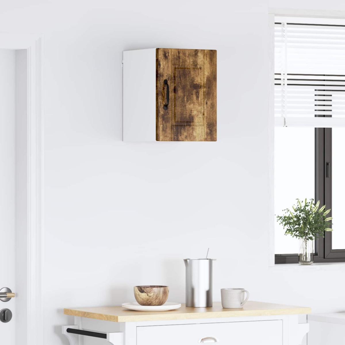 vidaXL Ντουλάπα Τοίχου PORTO Καπνιστό Δρύς 30 x 31 x 40 εκ.