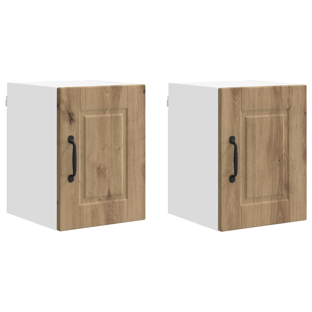 vidaXL Ντουλάπα Τοίχου PORTO 2 τμχ. Artisan Oak Επεξεργασμένο Ξύλο