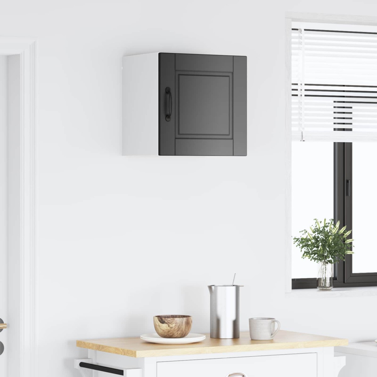 vidaXL Ντουλάπα Τοίχου PORTO Μαύρο 40 x 31 x 40 εκ. Επεξεργασμένο Ξύλο
