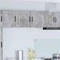 vidaXL Ντουλάπα Τοίχου PORTO 2 τμχ. Σκυρόδεμα Γκρι Επεξεργασμένο Ξύλο