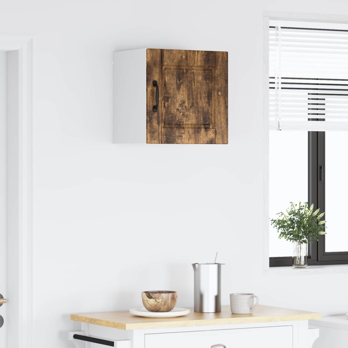 vidaXL Ντουλάπα Τοίχου PORTO Καπνιστό Δρύς 40 x 31 x 40 εκ.