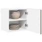 vidaXL Ντουλάπα Τοίχου PORTO Καφέ δρυς 40 x 31 x 40 εκ.