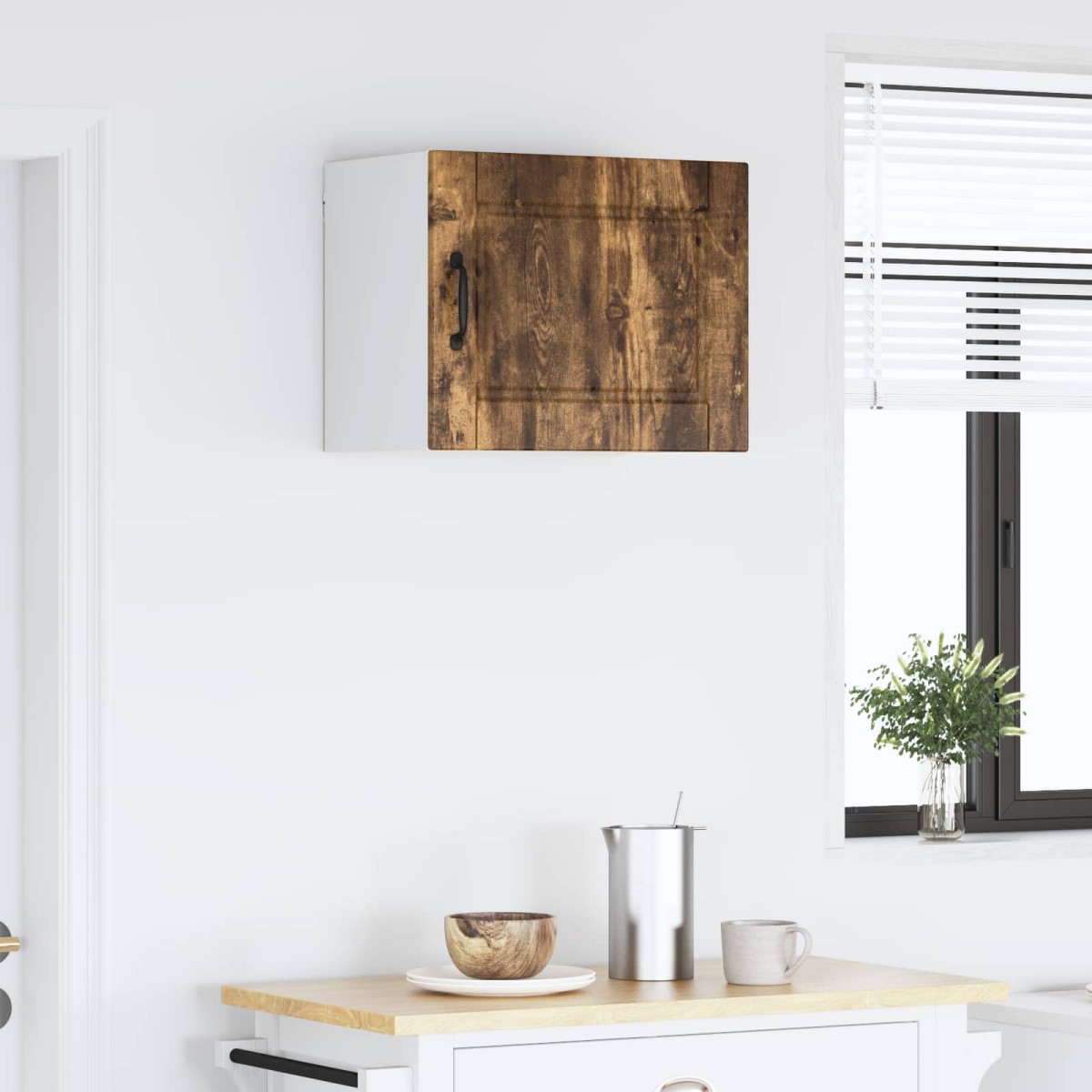 vidaXL Ντουλάπα Τοίχου PORTO Καπνιστό Δρύς 50 x 31 x 40 εκ.