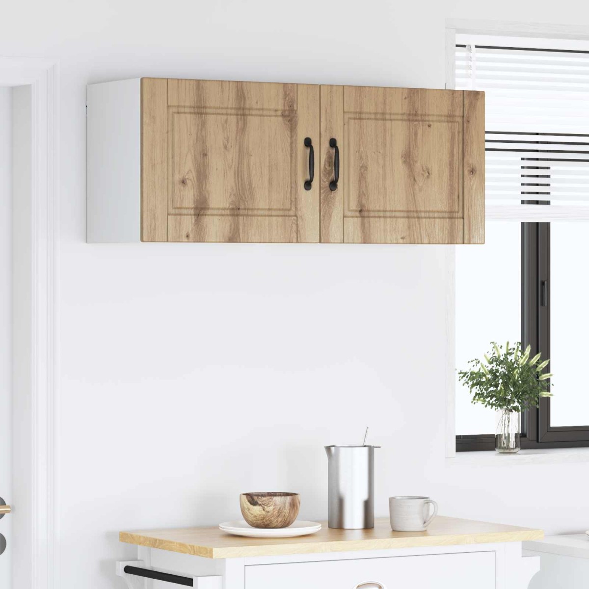 vidaXL Ντουλάπα Τοίχου PORTO 2 τμχ. Artisan Oak Επεξεργασμένο Ξύλο