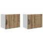 vidaXL Ντουλάπα Τοίχου PORTO 2 τμχ. Artisan Oak Επεξεργασμένο Ξύλο