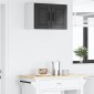 vidaXL Ντουλάπα Τοίχου PORTO Μαύρο 60 x 31 x 40 εκ Επεξεργασμένο Ξύλο