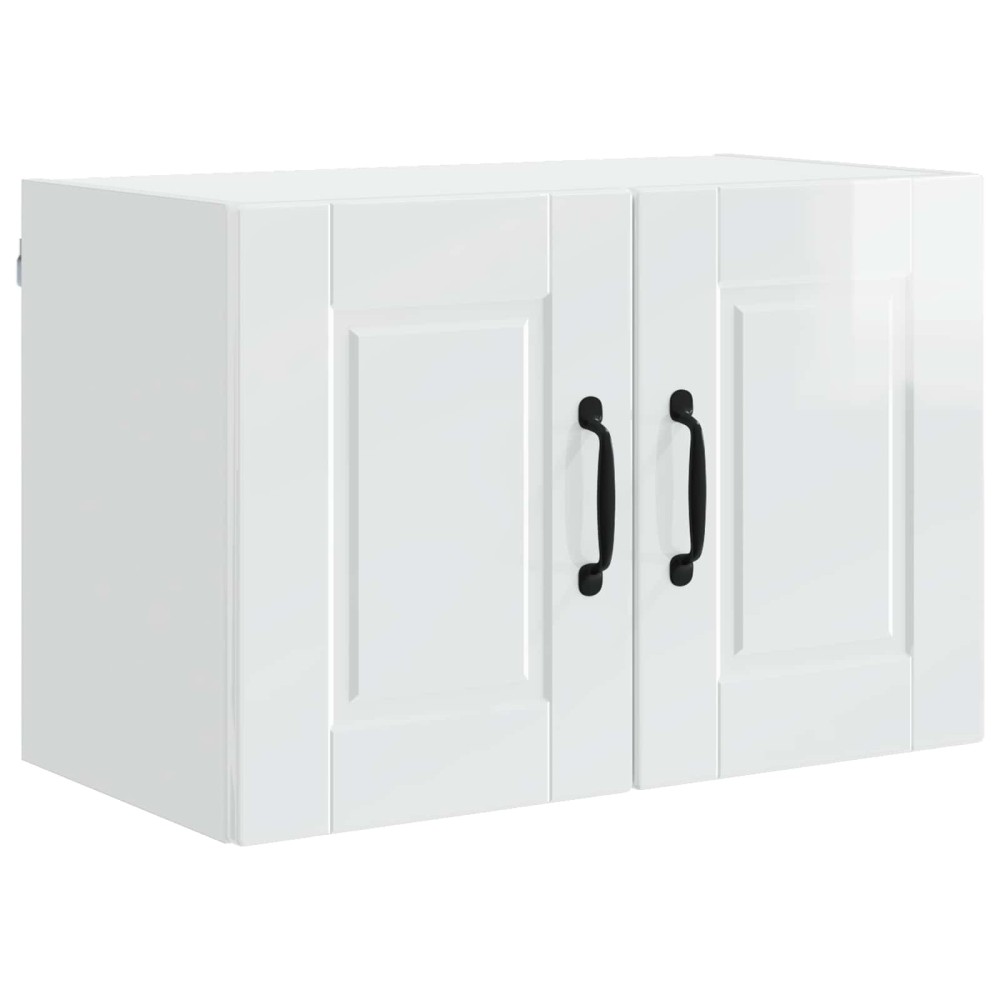 vidaXL Ντουλάπα Τοίχου PORTO Υψηλής γυαλάδας λευκό 60 x 31 x 40 εκ