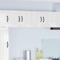 vidaXL Ντουλάπα Τοίχου PORTO Υψηλής γυαλάδας λευκό 60 x 31 x 40 εκ