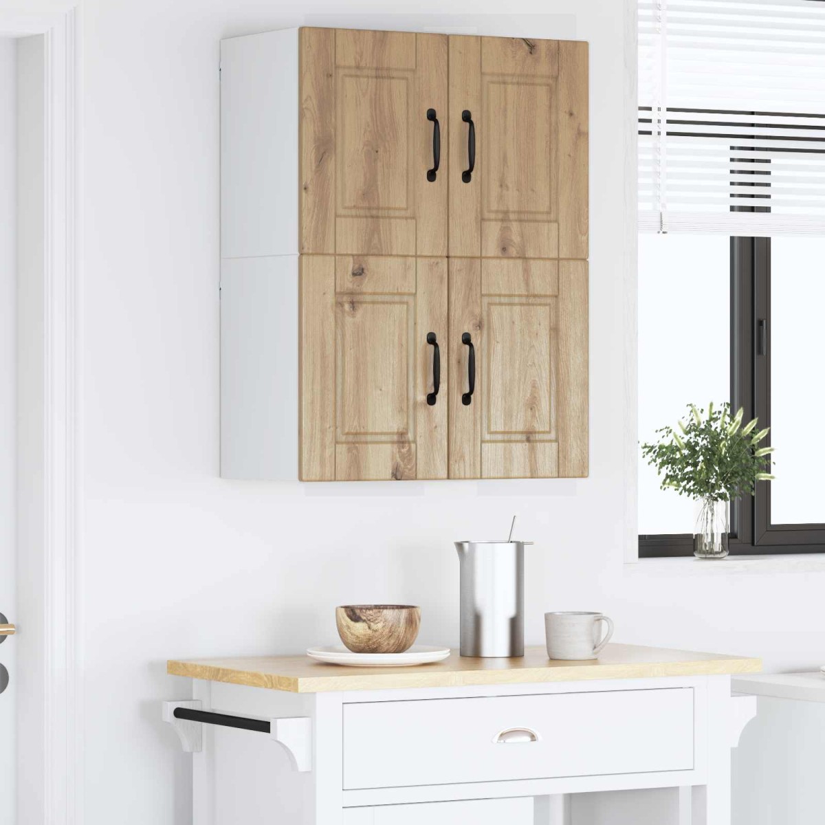 vidaXL Ντουλάπα Τοίχου PORTO 2 τμχ. Artisan Oak Επεξεργασμένο Ξύλο