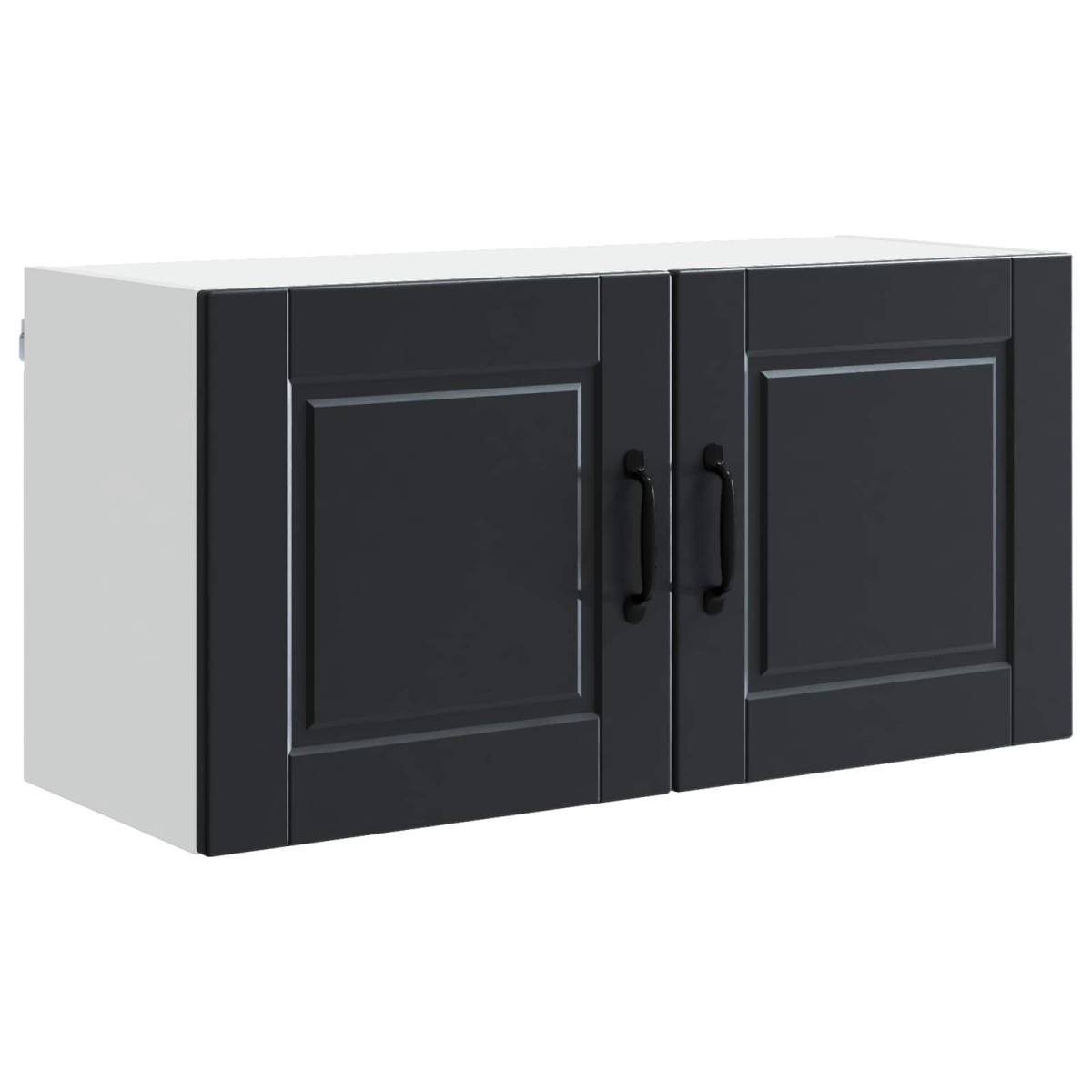 vidaXL Ντουλάπα Τοίχου PORTO Μαύρο 80 x 31 x 40 εκ Επεξεργασμένο Ξύλο