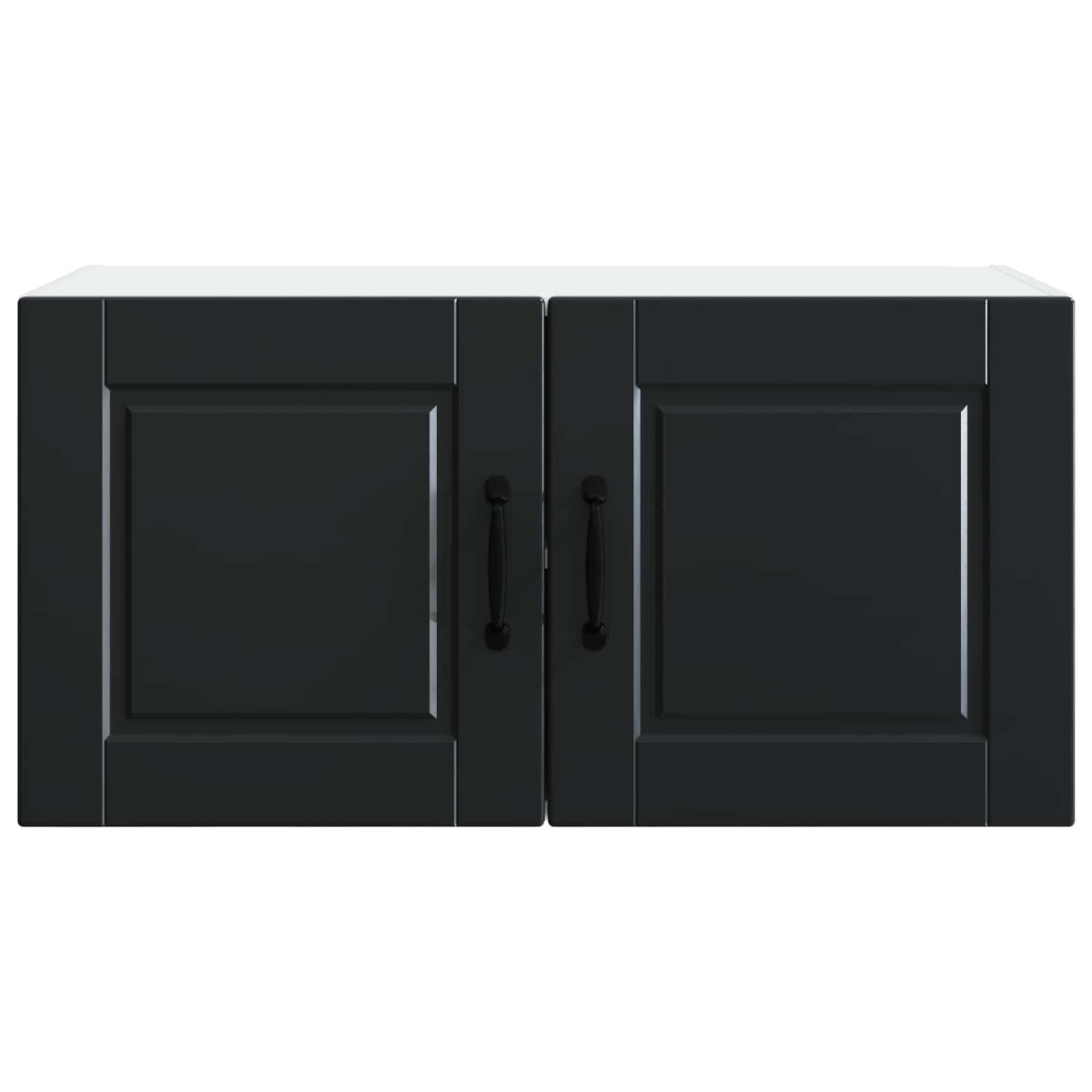vidaXL Ντουλάπα Τοίχου PORTO Μαύρο 80 x 31 x 40 εκ Επεξεργασμένο Ξύλο