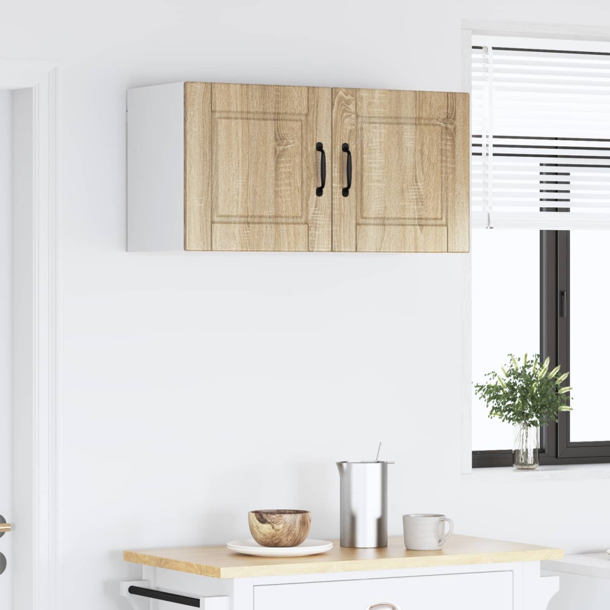 vidaXL Ντουλάπα Τοίχου PORTO Δρύς Sonoma 80 x 31 x 40 εκ