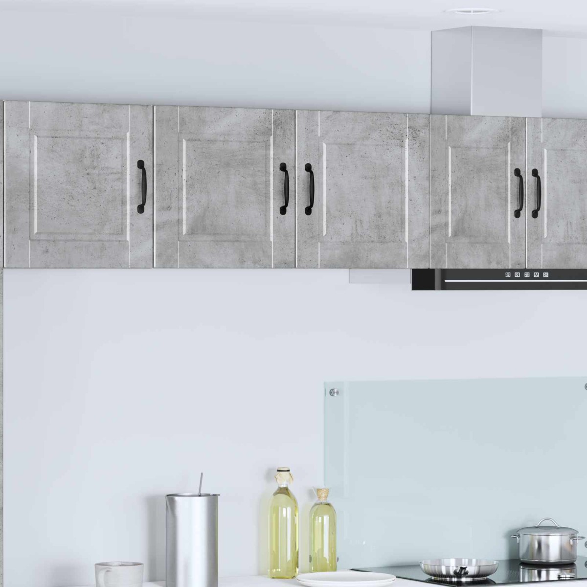 vidaXL Ντουλάπα Τοίχου PORTO Σκυρόδεμα Γκρι 80 x 31 x 40 εκ