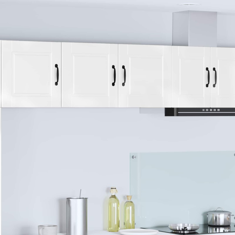 vidaXL Ντουλάπα Τοίχου PORTO Υψηλής γυαλάδας λευκό 80 x 31 x 40 εκ
