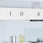 vidaXL Ντουλάπα Τοίχου PORTO Υψηλής γυαλάδας λευκό 80 x 31 x 40 εκ