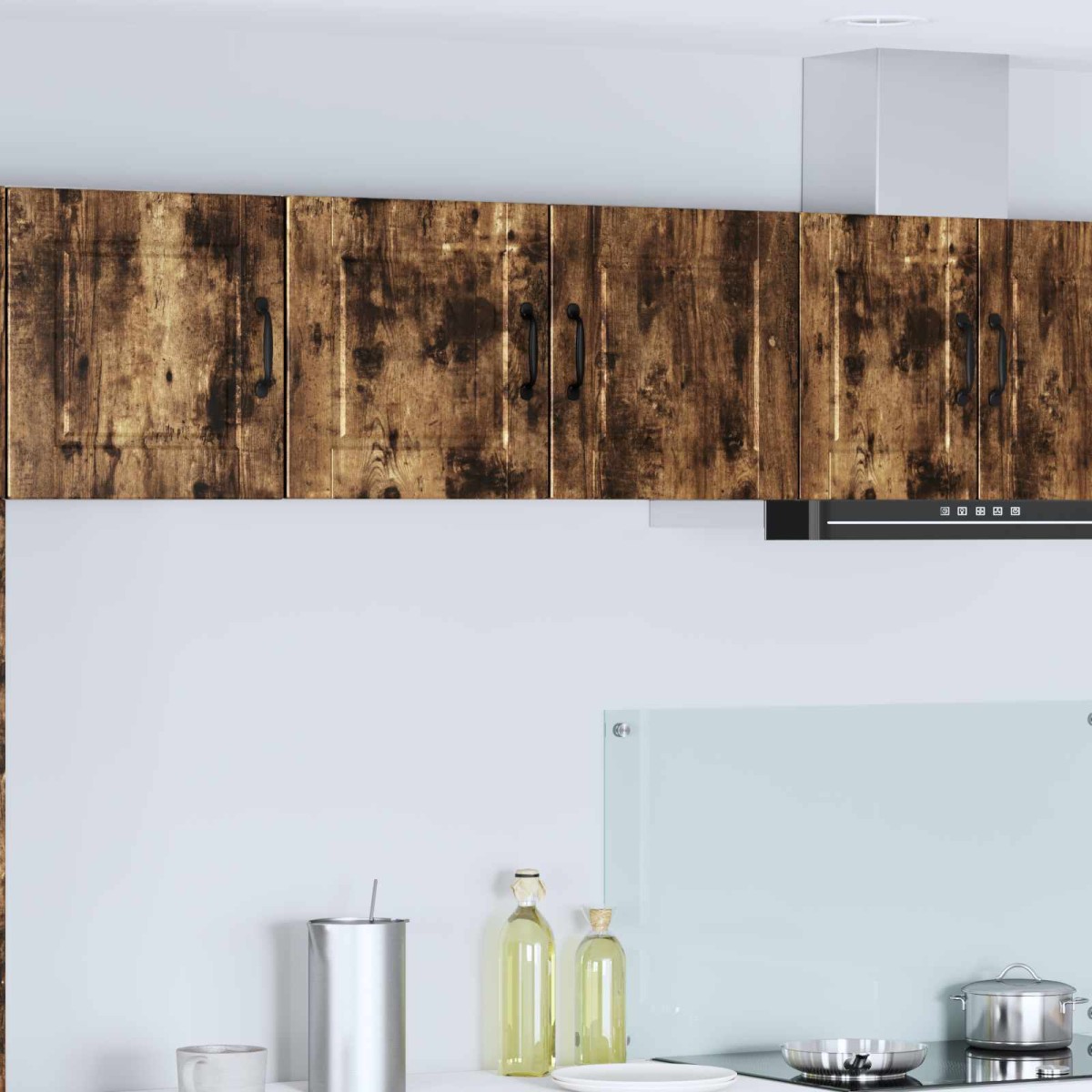 vidaXL Ντουλάπα Τοίχου PORTO Καπνιστό Δρύς 80 x 31 x 40 εκ