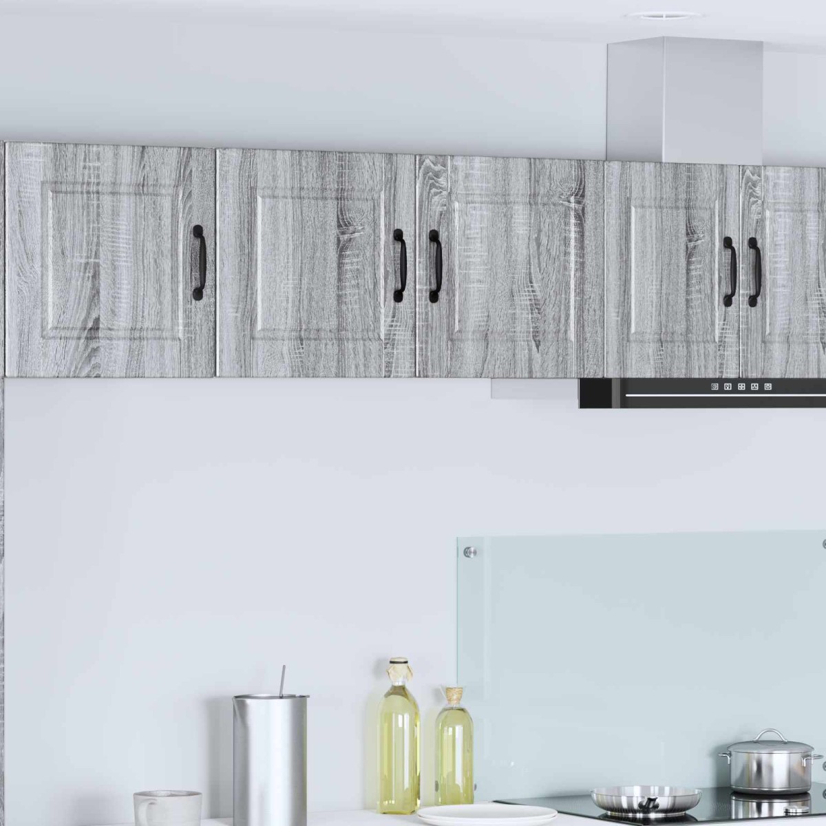 vidaXL Ντουλάπα Τοίχου PORTO Γκρίζο Σονομα 80 x 31 x 40 εκ