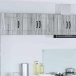 vidaXL Ντουλάπα Τοίχου PORTO Γκρίζο Σονομα 80 x 31 x 40 εκ