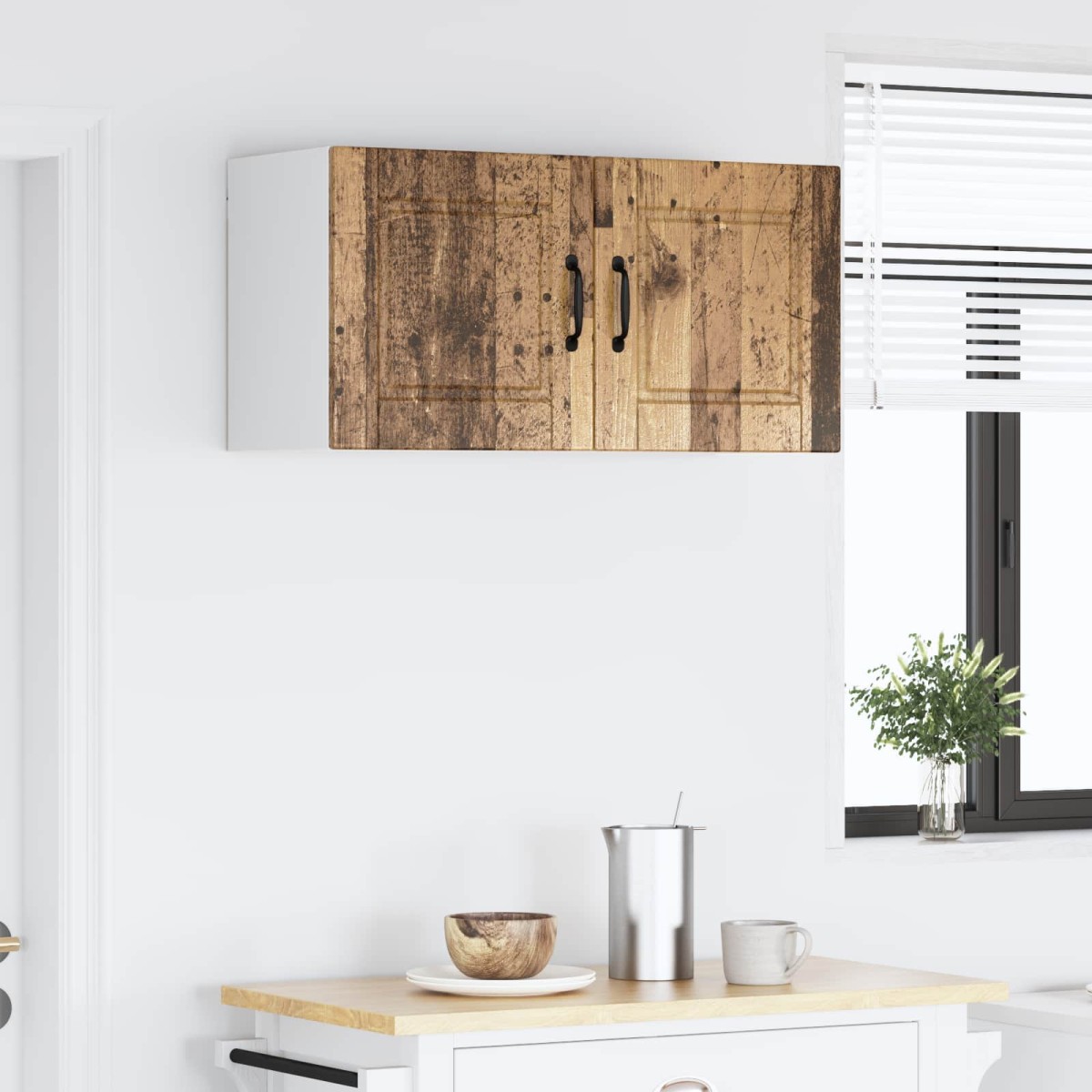 vidaXL Ντουλάπα Τοίχου PORTO Παλιό ξύλο 80 x 31 x 40 εκ