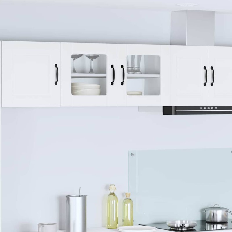 vidaXL Ραφιέρα τοίχου PORTO Λευκό 80 x 31 x 40 εκ Επεξεργασμένο Ξύλο