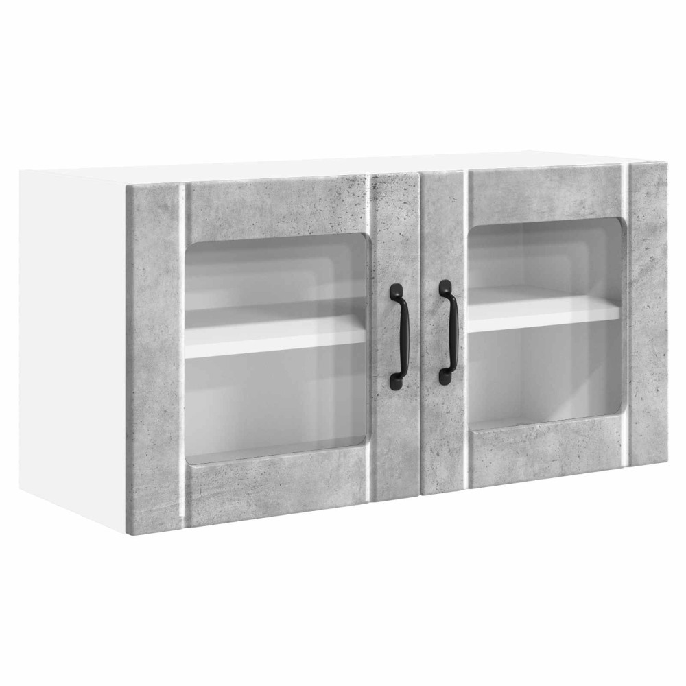 vidaXL Ραφιέρα τοίχου PORTO Σκυρόδεμα Γκρι 80 x 31 x 40 εκ