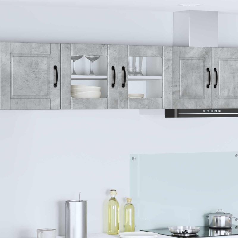 vidaXL Ραφιέρα τοίχου PORTO Σκυρόδεμα Γκρι 80 x 31 x 40 εκ