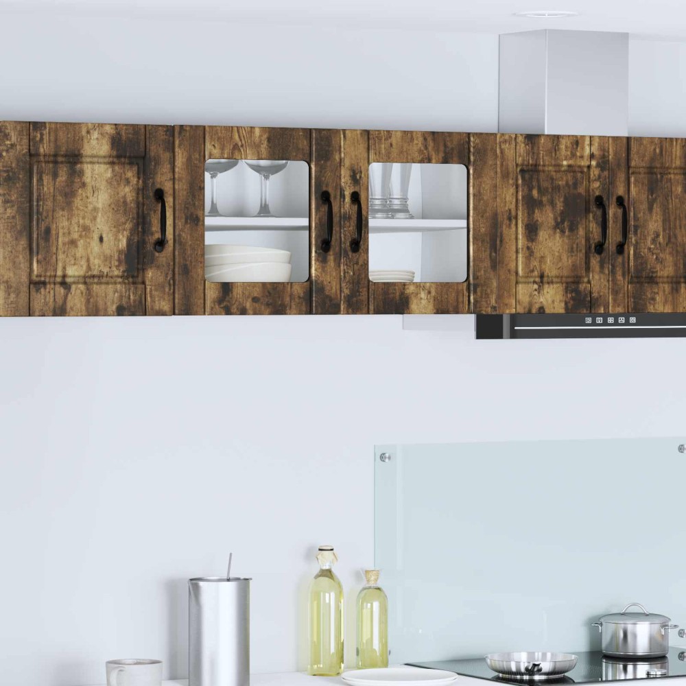 vidaXL Ραφιέρα τοίχου PORTO Καπνιστό Δρύς 80 x 31 x 40 εκ