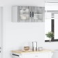 vidaXL Ραφιέρα τοίχου PORTO Γκρίζο Σονομα 80 x 31 x 40 εκ