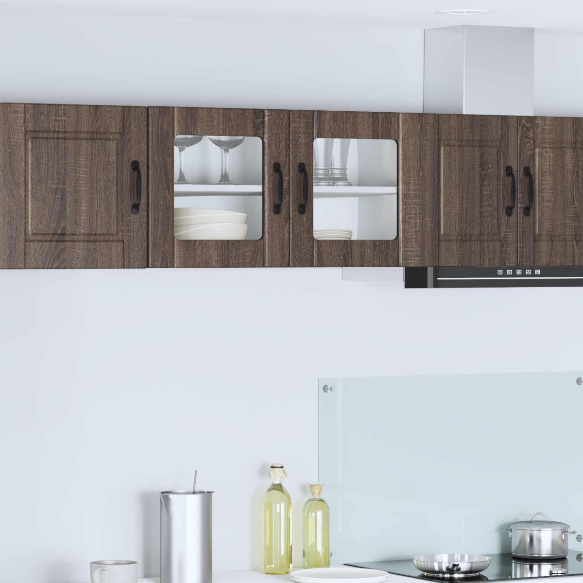vidaXL Ραφιέρα τοίχου PORTO Καφέ δρυς 80 x 31 x 40 εκ