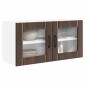 vidaXL Ραφιέρα τοίχου PORTO Καφέ δρυς 80 x 31 x 40 εκ