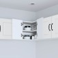 vidaXL Ντουλάπι Γωνίας Τοίχου PORTO Λευκό 57 x 57 x 40 εκ.