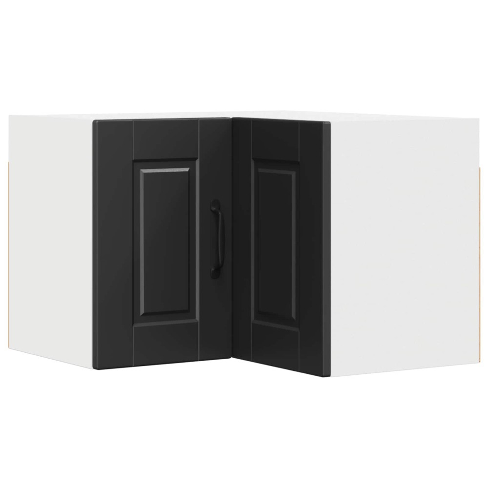vidaXL Ντουλάπα Γωνίας PORTO Μαύρο 57 x 57 x 40 εκ. Επεξεργασμένο Ξύλο