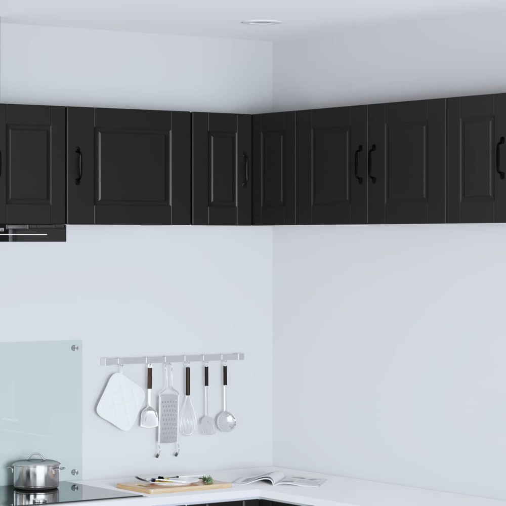 vidaXL Ντουλάπα Γωνίας PORTO Μαύρο 57 x 57 x 40 εκ. Επεξεργασμένο Ξύλο