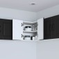 vidaXL Ντουλάπα Γωνίας PORTO Μαύρο 57 x 57 x 40 εκ. Επεξεργασμένο Ξύλο