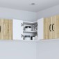vidaXL Ντουλάπι Γωνίας Τοίχου PORTO Δρύς Sonoma 57 x 57 x 40 εκ.