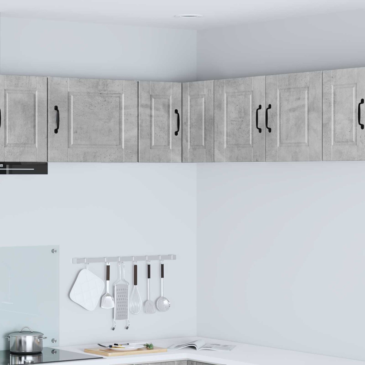 vidaXL Ντουλάπα Γωνίας PORTO Σκυρόδεμα Γκρι 57 x 57 x 40 εκ.