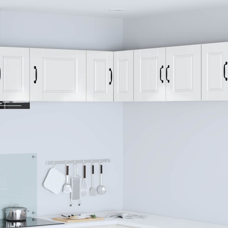 vidaXL Ντουλάπα Γωνίας PORTO Υψηλής γυαλάδας λευκό 57 x 57 x 40 εκ.