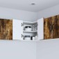 vidaXL Ντουλάπα Γωνίας PORTO Καπνιστό Δρύς 57 x 57 x 40 εκ.
