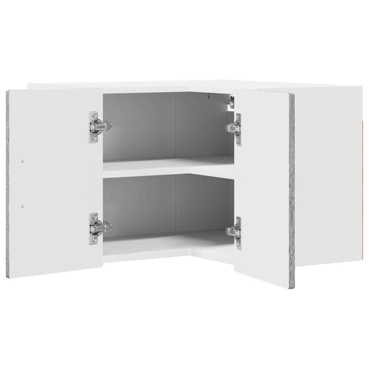 vidaXL Ντουλάπα Γωνίας PORTO Γκρίζο Σονομα 57 x 57 x 40 εκ.