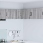 vidaXL Ντουλάπα Γωνίας PORTO Γκρίζο Σονομα 57 x 57 x 40 εκ.