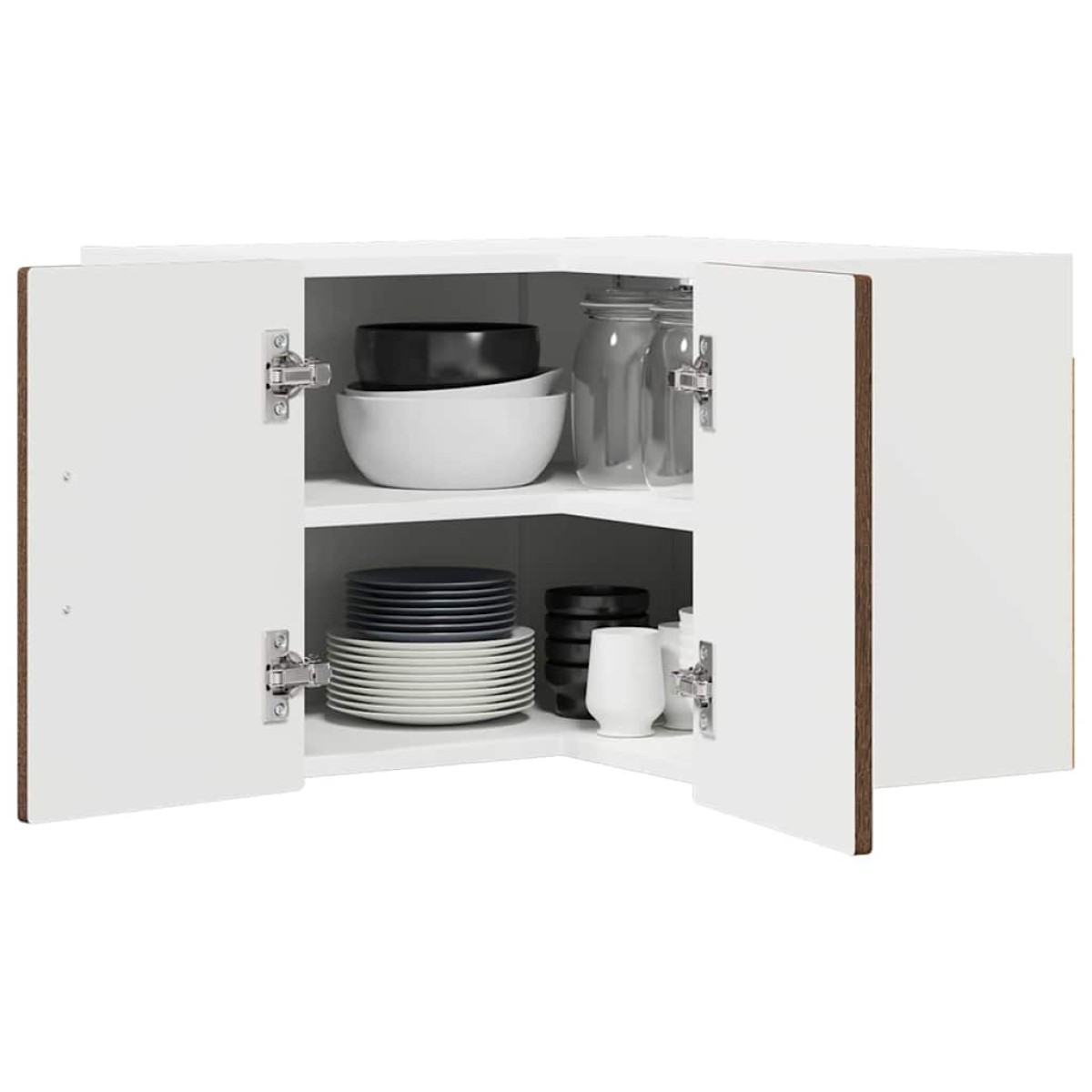 vidaXL Ντουλάπα Γωνίας PORTO Καφέ δρυς 57 x 57 x 40 εκ.