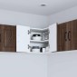 vidaXL Ντουλάπα Γωνίας PORTO Καφέ δρυς 57 x 57 x 40 εκ.
